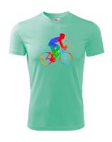 Pánské cyklistické tričko s potiskem cyklisty - tričko pro cyklisty