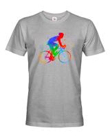 Pánské cyklistické tričko s potiskem cyklisty - tričko pro cyklisty
