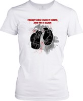 Pánské fitness tričko Forget how it hurts