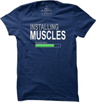 Pánské fitness tričko Installing Muscles