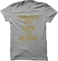 Pánské game tričko Paused Game