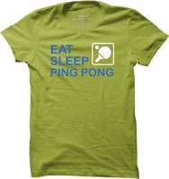 Pánské ping pongové tričko Eat sleep Ping Pong