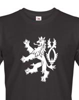 Pánské retro tričko s Českým lvem  - vlastenecké tričko