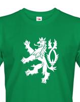Pánské retro tričko s Českým lvem  - vlastenecké tričko