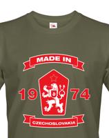 Pánské retro tričko se lvem a znakem ČSSR - doprava jen 46 Kč