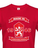 Pánské retro tričko se lvem a znakem ČSSR
