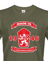 Pánské retro tričko se lvem a znakem ČSSR