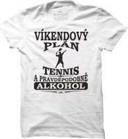 Pánské tenisové tričko Víkendový plán tenis