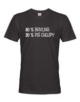 Pánské tričko -80 % bavlna, 20 % psi chlupy