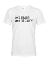 Pánské tričko -80 % bavlna, 20 % psi chlupy