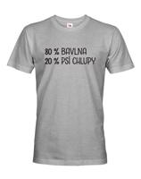 Pánské tričko -80 % bavlna, 20 % psi chlupy