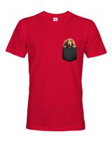 Pánské tričko Afghánský chrt v kapsičce - kvalitní tisk a rychlé dodání