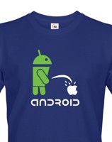 Pánské tričko  Android vs Apple - ideální triko pro Geeky