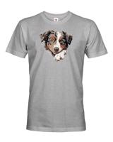 Pánské tričko  Australský ovčák- tričko pro milovníky psů