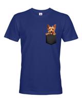 Pánské tričko Austrálsky teriér v kapsičce - kvalitní tisk a rychlé dodání