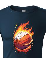 Pánské tričko Basketbalový míč - kvalitní potisk na triko
