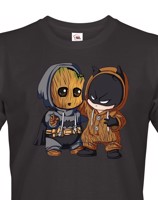 Pánské tričko Batman a Groot - ideální dárek