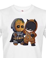 Pánské tričko Batman a Groot - ideální dárek