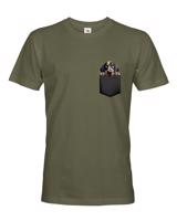 Pánské tričko Bluetick Coonhound v kapsičce - kvalitní tisk a rychlé dodání