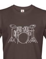 Pánské tričko - bubny - kvalitní potisk na triko