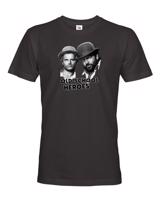 Pánské tričko Bud Spencer a Terence Hill - Old school heroes