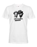 Pánské tričko Bud Spencer a Terence Hill - Old school heroes