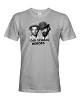 Pánské tričko Bud Spencer a Terence Hill - Old school heroes