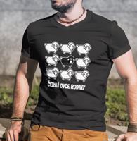 Pánské tričko černá ovce rodiny - skvělý dárek k narozeninám
