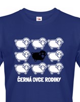 Pánské tričko černá ovce rodiny - skvělý dárek k narozeninám