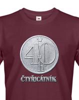 Pánské  tričko čtyřicátník - ideální dárek k 40. narozeninám