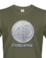 Pánské  tričko čtyřicátník - ideální dárek k 40. narozeninám