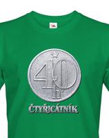 Pánské  tričko čtyřicátník - ideální dárek k 40. narozeninám