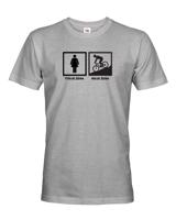 Pánské tričko Cyklo žena - ukažte všem jakou cyklistku máte doma