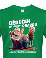 Pánské tričko Dědeček (ne)má vždycky pravdu