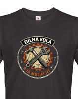 Pánské tričko Dílna volá - Vtipné tričko pro kutily