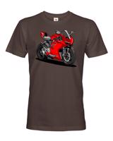 Pánské tričko Ducati Panigale VS - nucený k práci - motorkářský motiv