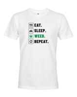 Pánské tričko -Eat sleep weed repeat