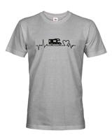 Pánské tričko Ekg Obytný vůz - kvalitní tisk a rychlé dodání