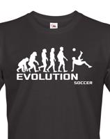 Pánské tričko evoluce fotbalu - ideální dárek pro fotbalistu