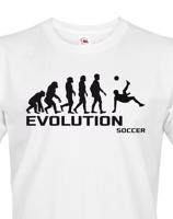 Pánské tričko evoluce fotbalu - ideální dárek pro fotbalistu
