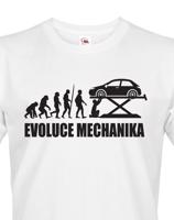 Pánské tričko Evoluce mechanika - ideální dárek k narozeninám pro mechaniky