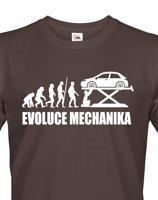Pánské tričko Evoluce mechanika - ideální dárek k narozeninám pro mechaniky