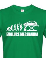 Pánské tričko Evoluce mechanika - ideální dárek k narozeninám pro mechaniky