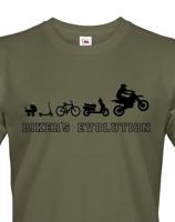 Pánské tričko Evoluce motorkáře - Bikers Evolution