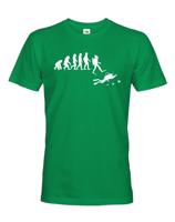 Pánské tričko Evoluce potápění  - na narozeniny nebo jen tak