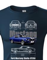 Pánské tričko Ford Mustang Shelby GT350- kvalitní tisk a rychlé dodání
