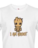 Pánské tričko Groot z filmu Strážci galaxie - Já jsem Groot na triku