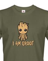 Pánské tričko Groot z filmu Strážci galaxie - Já jsem Groot na triku