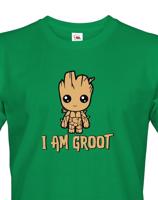 Pánské tričko Groot z filmu Strážci galaxie - Já jsem Groot na triku