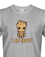 Pánské tričko Groot z filmu Strážci galaxie - Já jsem Groot na triku